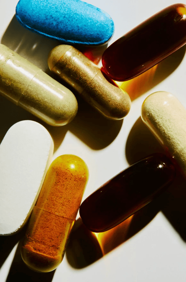 Pill capsule close-up