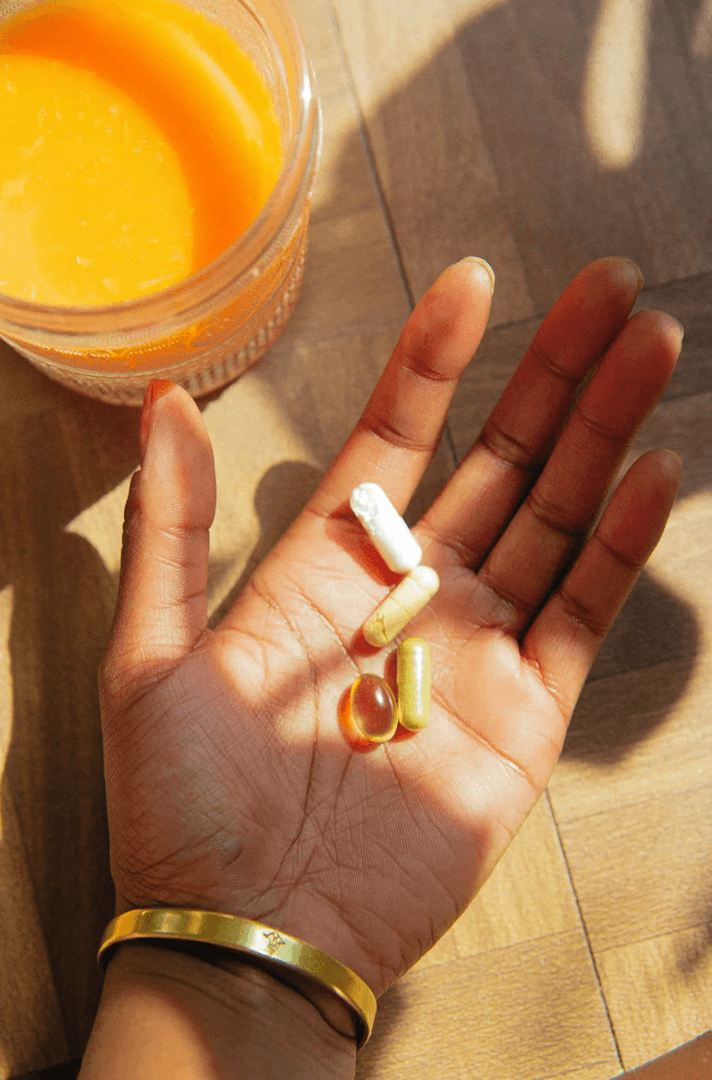 Pills in hand